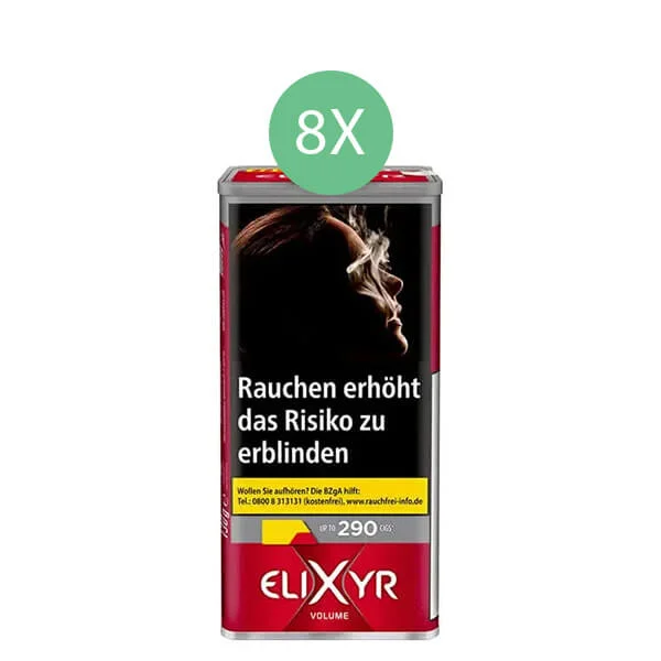 8 x Exyr Volumentabak Dose mit Zubehör