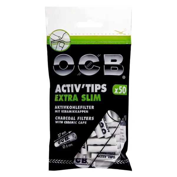 ocb-activ-tips-extra-slim-50-x-6-mm-beutel-frontal