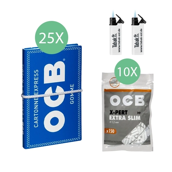 25x-ocb-blaettchen-blau-no-4-100-blatt-+-10x-ocb-x-pert-extra-slim-filter-+-2x-sturmfeuerzeuge 25x-ocb-blaettchen-blau-no-4-100-blatt-+-10x-ocb-x-pert-extra-slim-filter-+-2x-sturmfeuerzeuge