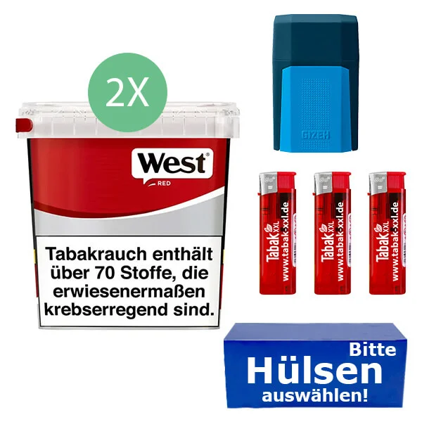 2 x West Giga Box mit Hülsen und Etui