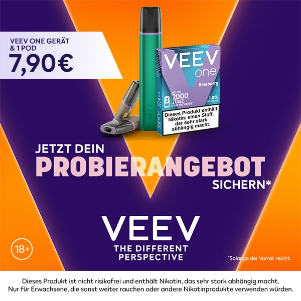 VEEV One E-Zigarette Freshy Green Mehrweg + 1 x POD VEEV One E-Zigarette Freshy Green Mehrweg + 1 x POD