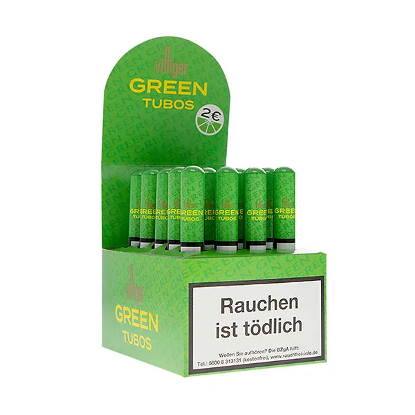 villiger green tubos zigarren kiste