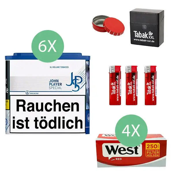 john-player-special-blue-tabak-6-x-dose-mit-1000-special-size-huelsen-und-etui john-player-special-blue-tabak-6-x-dose-mit-1000-special-size-huelsen-und-etui