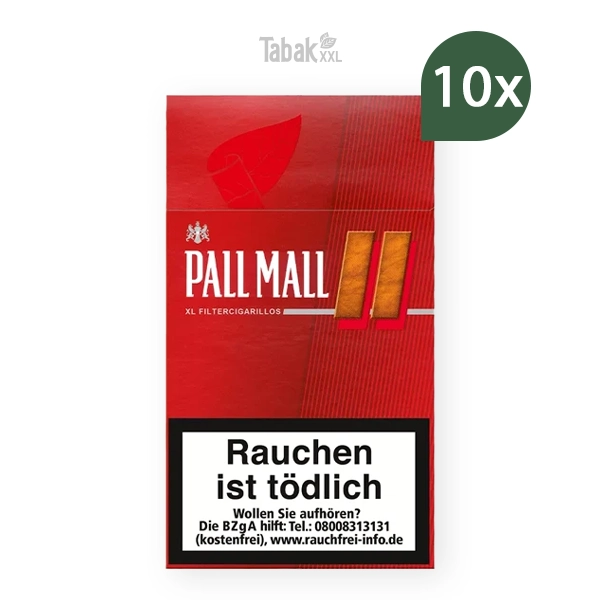 pall mall zigarillos rot xl mit filter stange pall mall zigarillos rot xl mit filter stange