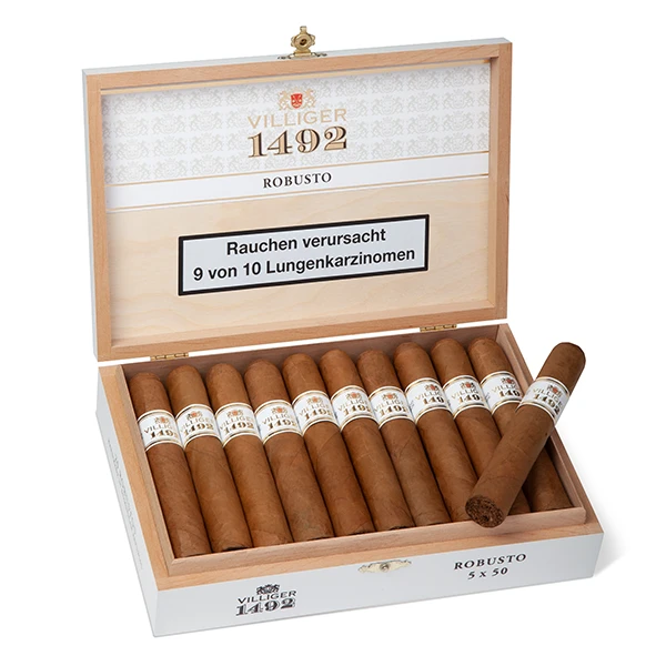 villiger 1492 zigarren robusto kiste detail villiger 1492 zigarren robusto kiste detail