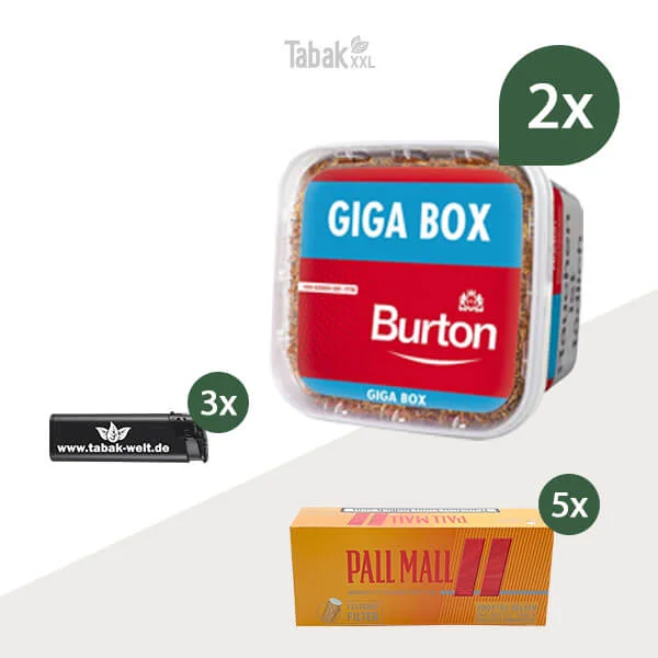burton-volumentabak-2x-giga-box-mit-pall-mall-huelsen