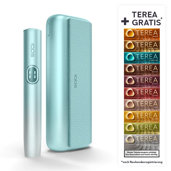 IQOS ILUMA i Prime Breeze Blue + bis zu 60 TEREA Sticks nach Registrierung* bei IQOS IQOS ILUMA i Prime Breeze Blue + bis zu 60 TEREA Sticks nach Registrierung* bei IQOS