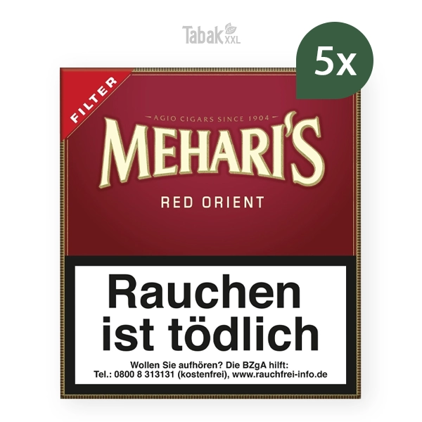 meharis zigarillos red orient m vanille mit filter stange meharis zigarillos red orient m vanille mit filter stange