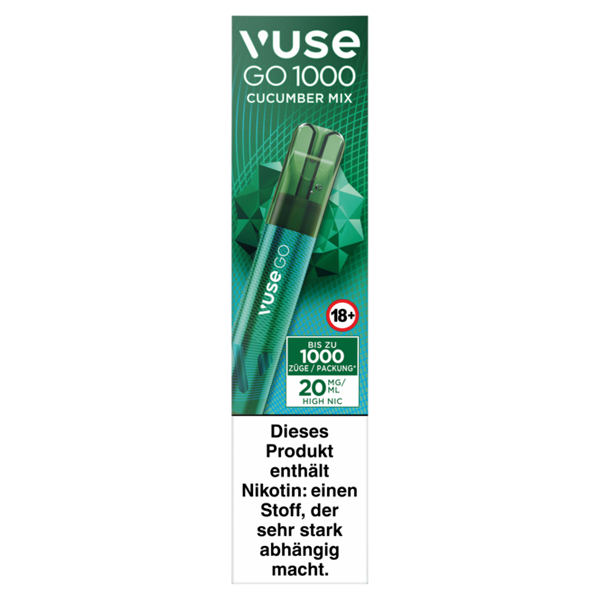 VUSE Go 1000 Cucumber Mix Einweg E-Zigarette - 20 mg