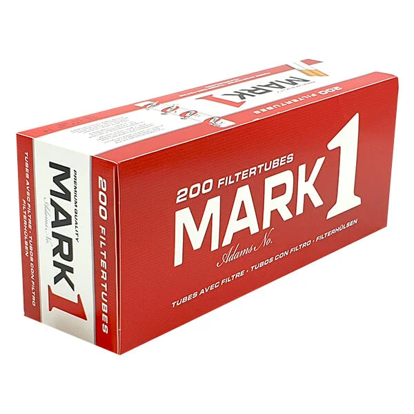 Mark Adams NO. 1 Filterhülsen Rot 200er Packung seitlich Mark Adams NO. 1 Filterhülsen Rot 200er Packung seitlich