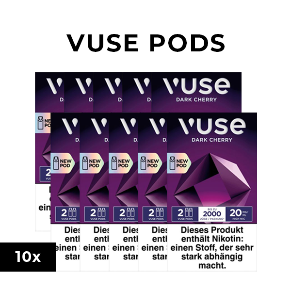 10x VUSE Pods Dark Cherry