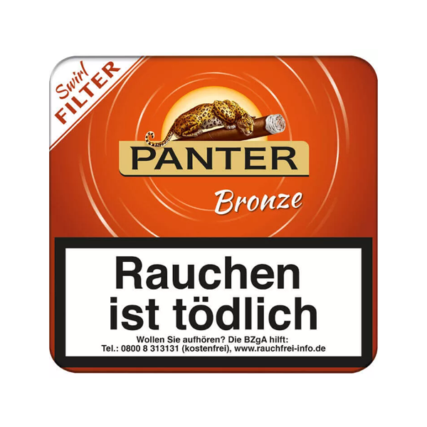 Panter Zigarillos Bronze Orange M Cognac Swirl Filter