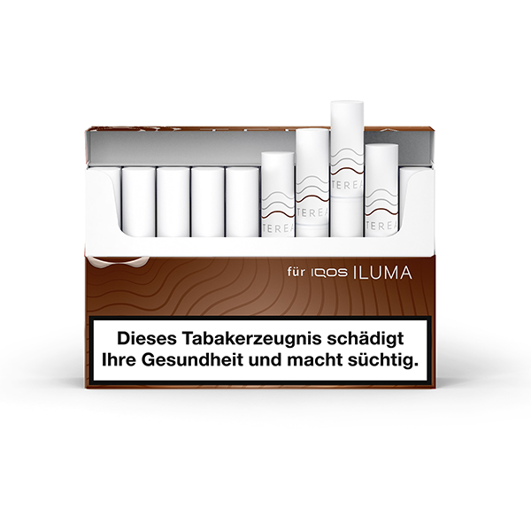 IQOS TEREA STICKS BRONZE 20ER PACKUNG offen