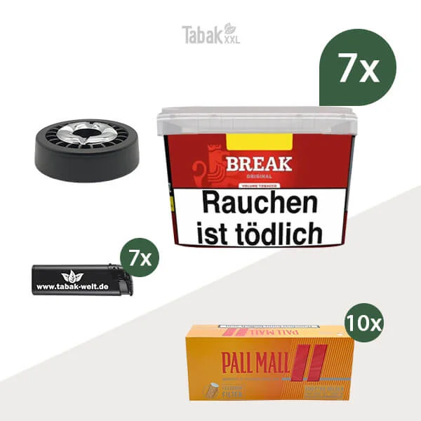 break-volumentabak-7x-mega-box-mit-pall-mall-huelsen