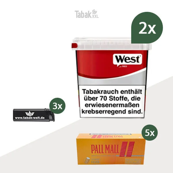 west-volumentabak-2x-giga-box-mit-pall-mall-huelsen