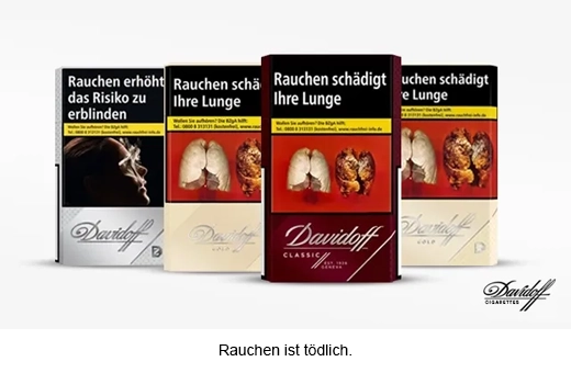 Davidoff Zigaretten Sorten im Ueberblick