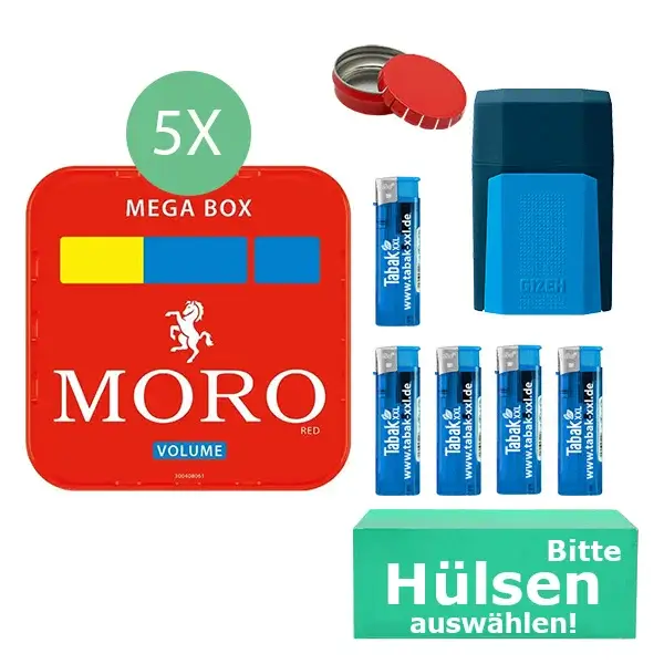 moro-tabak-5-x-mega-box-mit-waehlbaren-huelsen-und-etui