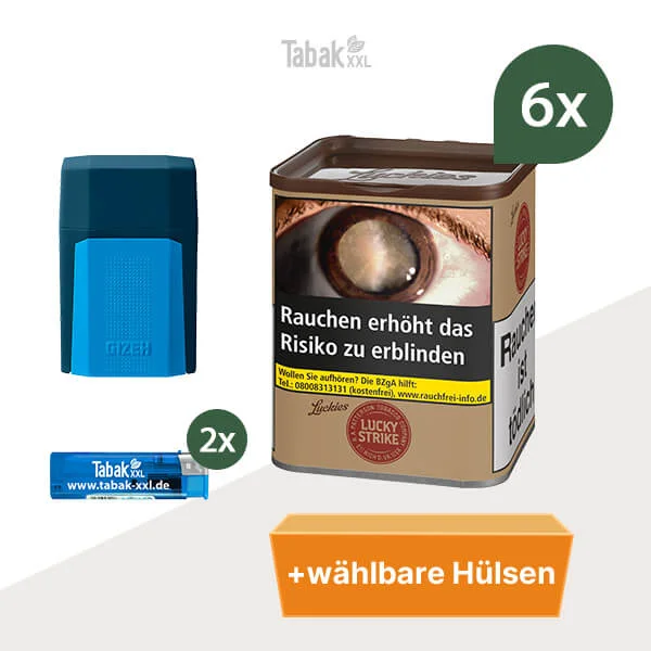 6x-Luckx-strike-tabak-wahlbaren-huelsen-gizeh-etui 6x-Luckx-strike-tabak-wahlbaren-huelsen-gizeh-etui