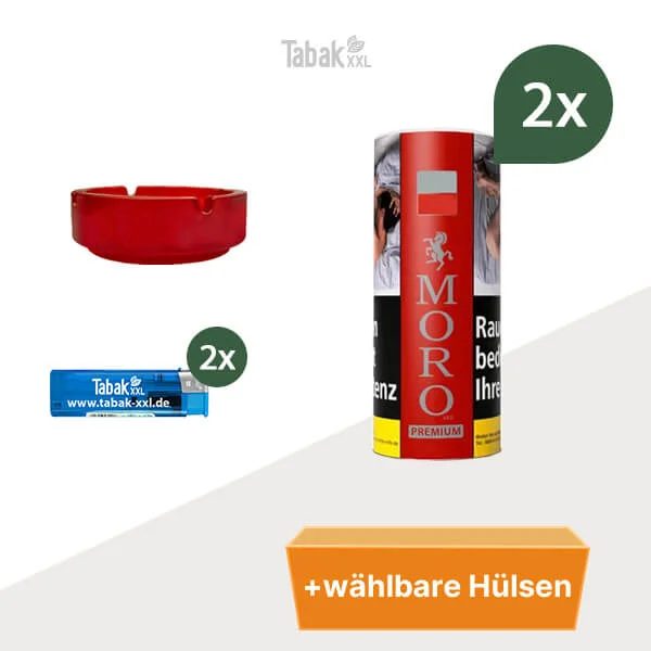 moro-red-premium-2x-Dose-waelbaren-huelsen-und-Aschenbecher