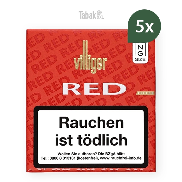 villiger zigarillos long red m mit filter stange villiger zigarillos long red m mit filter stange