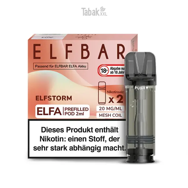 Elfbar E-Zigarette Elfa Pods Elfstorm 20 mg Einweg Elfbar E-Zigarette Elfa Pods Elfstorm 20 mg Einweg