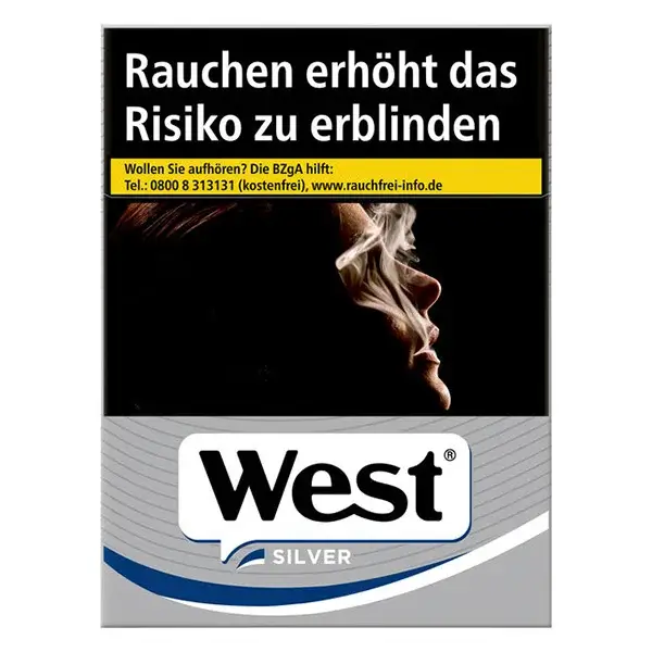 Die West Silver Zigaretten in XL.