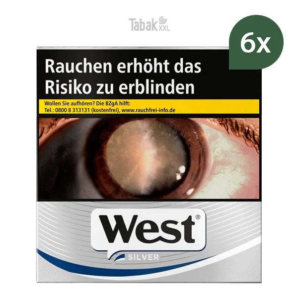 West Zigaretten Silver 4XL Stange West Zigaretten Silver 4XL Stange
