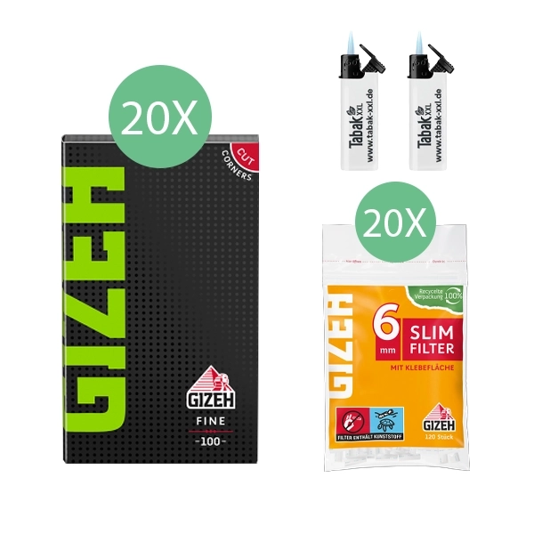 20x-gizeh-blaettchen-black-fine-100-blatt-+-20x-gizeh-slim-filter-+-2x-sturmfeuerzeuge 20x-gizeh-blaettchen-black-fine-100-blatt-+-20x-gizeh-slim-filter-+-2x-sturmfeuerzeuge