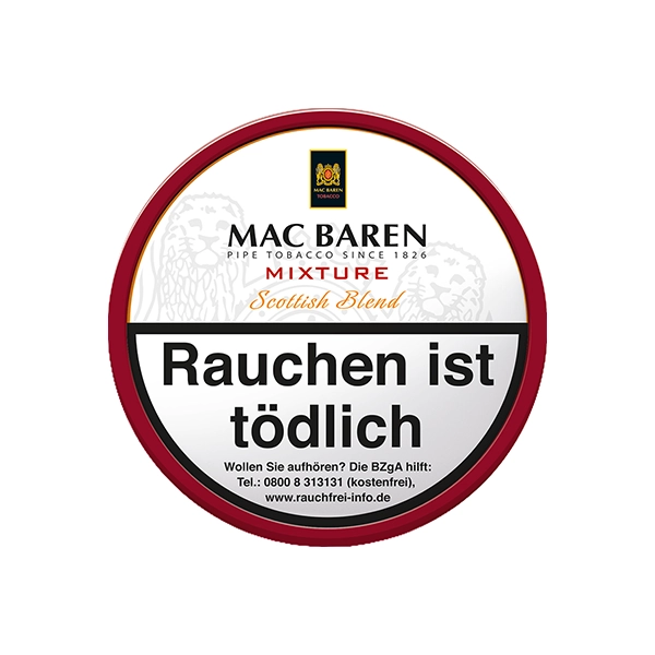 mac baren pfeifentabak mixture pouch scottish dose