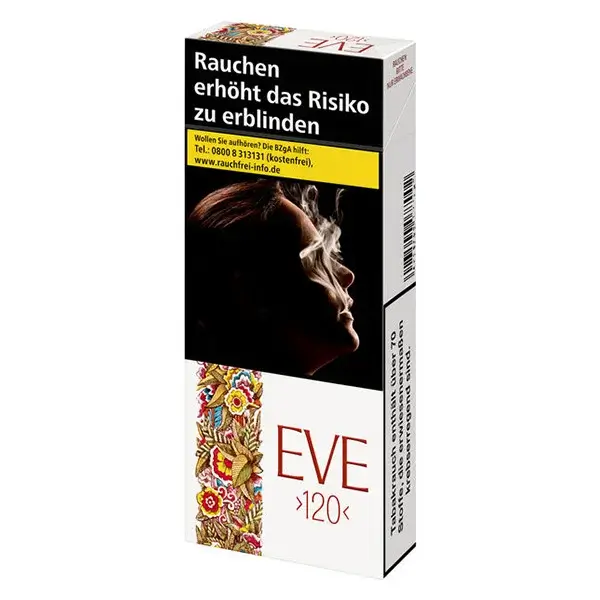 Die Eve 120 Zigaretten im original Pack.