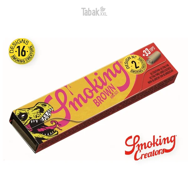 Smoking Blättchen Creators Kollektion Brown King Size Tips 33 Blatt Smoking Blättchen Creators Kollektion Brown King Size Tips 33 Blatt