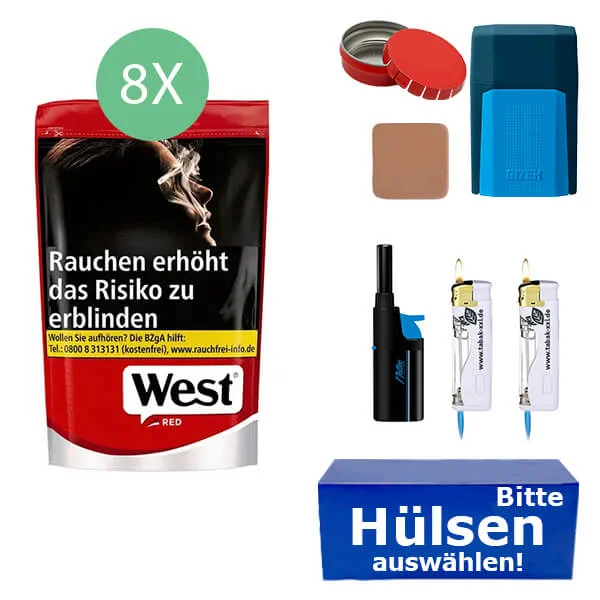 8 x West mit Etui