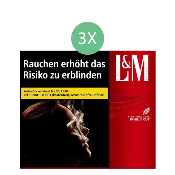 L&M Zigaretten Red Label 9XL Box Stange L&M Zigaretten Red Label 9XL Box Stange