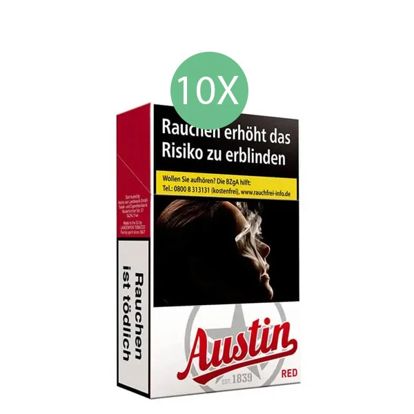 Austin Zigaretten Red Original Pack Stange Austin Zigaretten Red Original Pack Stange