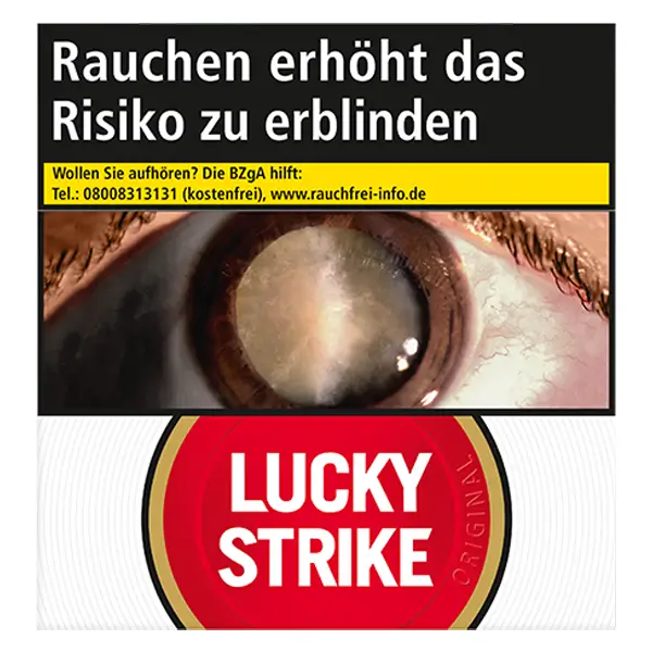 Die Lucky Strike Red Zigaretten im Hercules Pack.