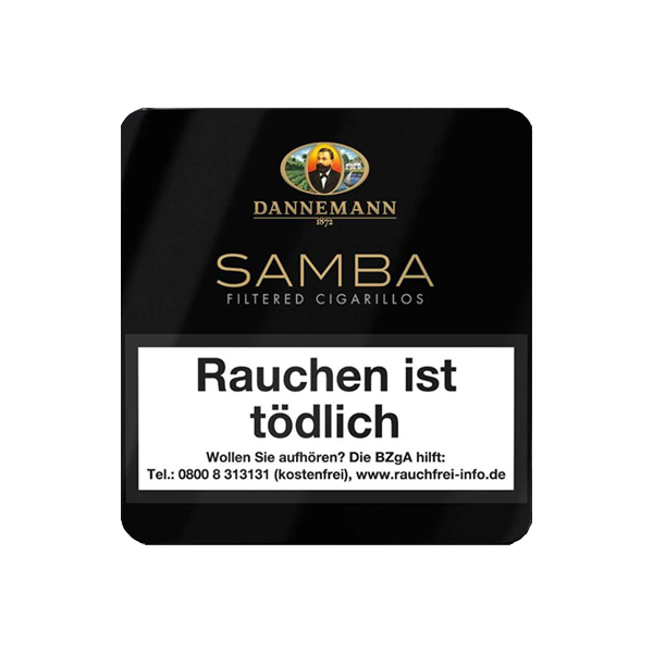 Dannemann Zigarillos Samba S mit Aktivkohlefilter Dannemann Zigarillos Samba S mit Aktivkohlefilter