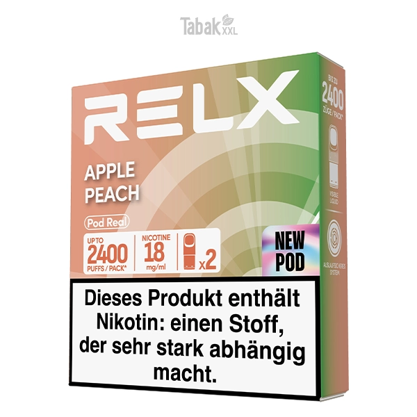RELX Pod Real Apple Peach 18 mg/ml RELX Pod Real Apple Peach 18 mg/ml