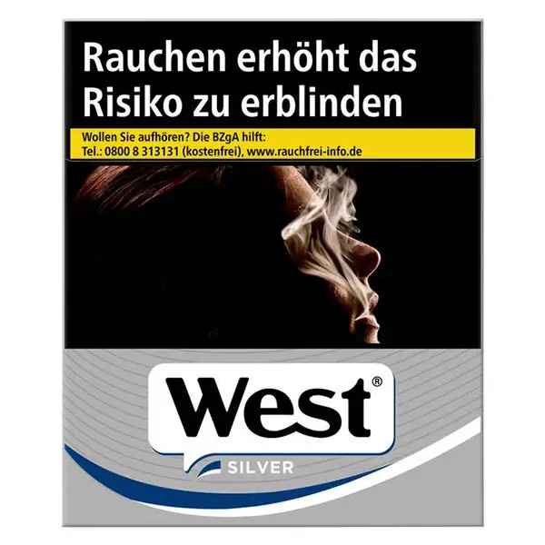 Die West Silver Zigaretten in XXL.