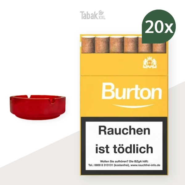 20x-burton-zigarillos-gold-gelb-l-mit-naturdeckblatt-vanilla-+-1x-aschenbecher 20x-burton-zigarillos-gold-gelb-l-mit-naturdeckblatt-vanilla-+-1x-aschenbecher