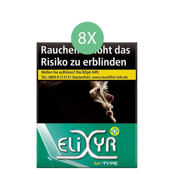 Elixyr Zigaretten Plus Green XL Stange Elixyr Zigaretten Plus Green XL Stange