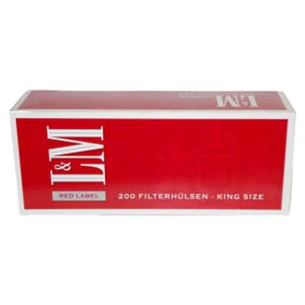 L&M King Size Red Filterhülsen 200er Packung L&M King Size Red Filterhülsen 200er Packung