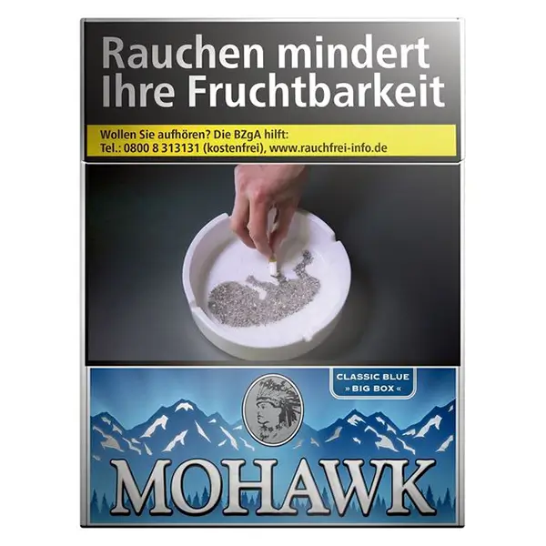 Die Mohawk Blue Zigaretten im Big Pack.