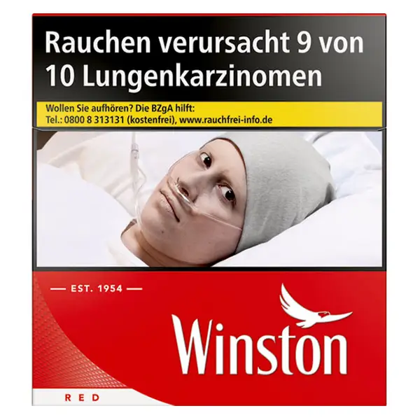 Die Winston Red Zigaretten in 6XL.