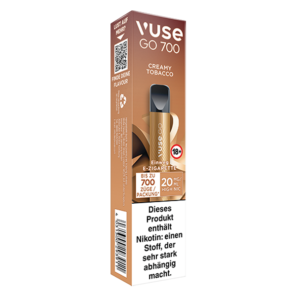 vuse_go_700_creamy_tobacco_20mg_einweg_left vuse_go_700_creamy_tobacco_einweg_e_zigarette_20mg_left
