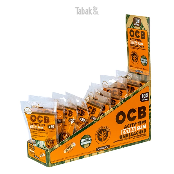ocb-activ-tips-extra-slim-unbleached-50-x-6-mm-limited-edition-10er-box ocb-activ-tips-extra-slim-unbleached-50-x-6-mm-limited-edition-10er-box