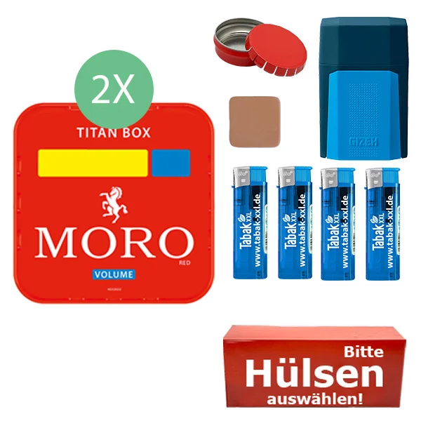 2 x moro titan box mit gizeh etui