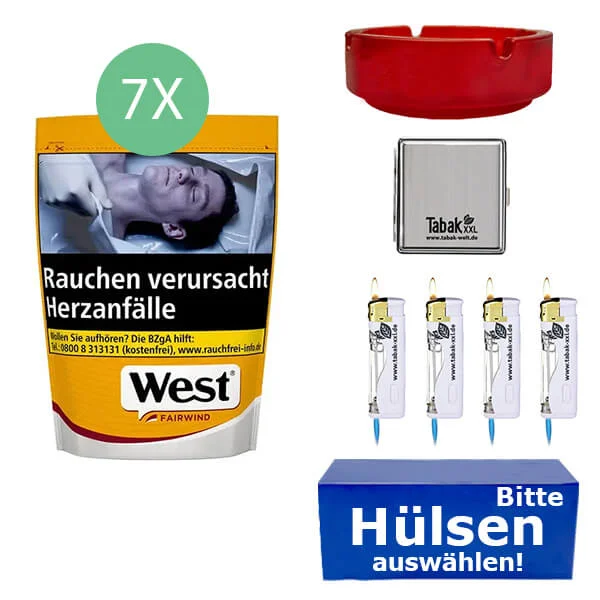 7xwest_yellow_L_hulsen 7 x West Yellow Beutel mit Metalletui