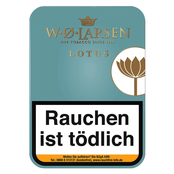 W. O. Larsen Pfeifentabak Lotus Dose W. O. Larsen Pfeifentabak Lotus Dose