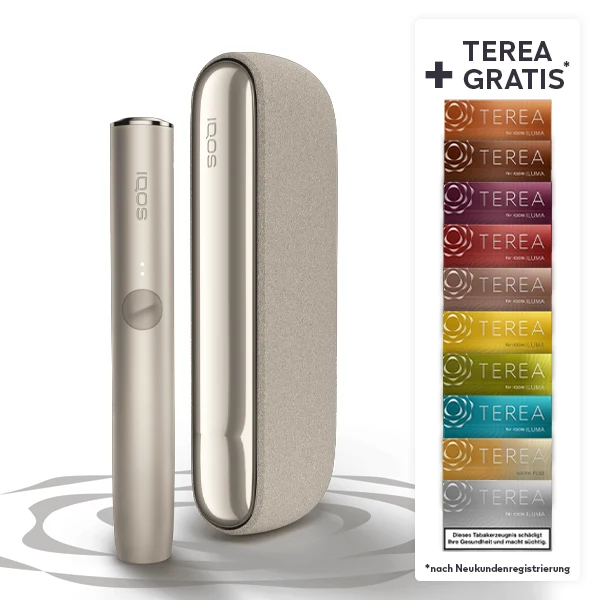 IQOS ILUMA Pebble Beige + bis zu 60 TEREA Sticks nach Registrierung* bei IQOS