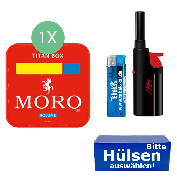 1 x moro titan box mit tabfeuerzeug